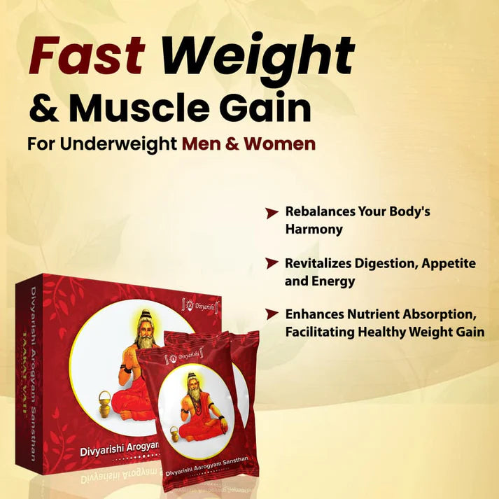 Taakat Vati - Ayurvedic Tablets For Helps to Gain Weight Naturally