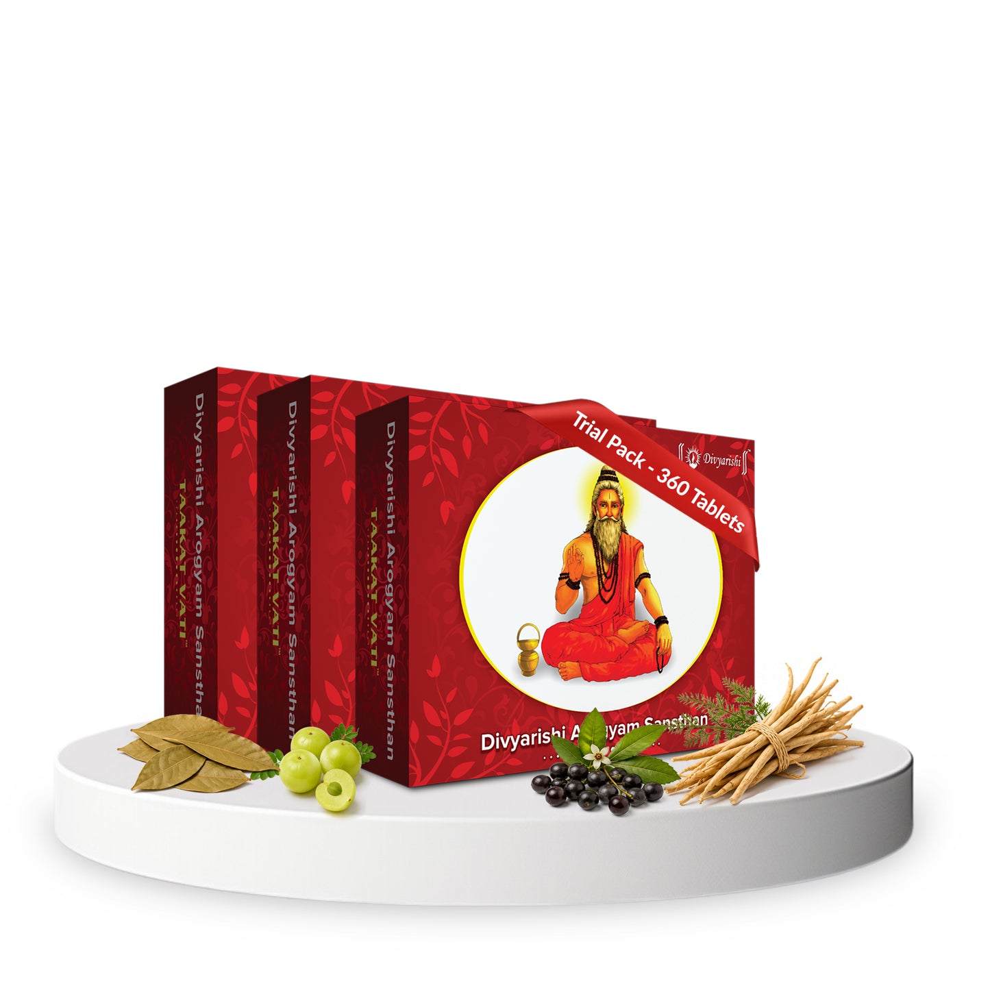 Divyarishi Taakat Vati - Ayurvedic Tablets for Fast Weight & Muscle Gain and to Improve Digestion | For Underweight Men & Women