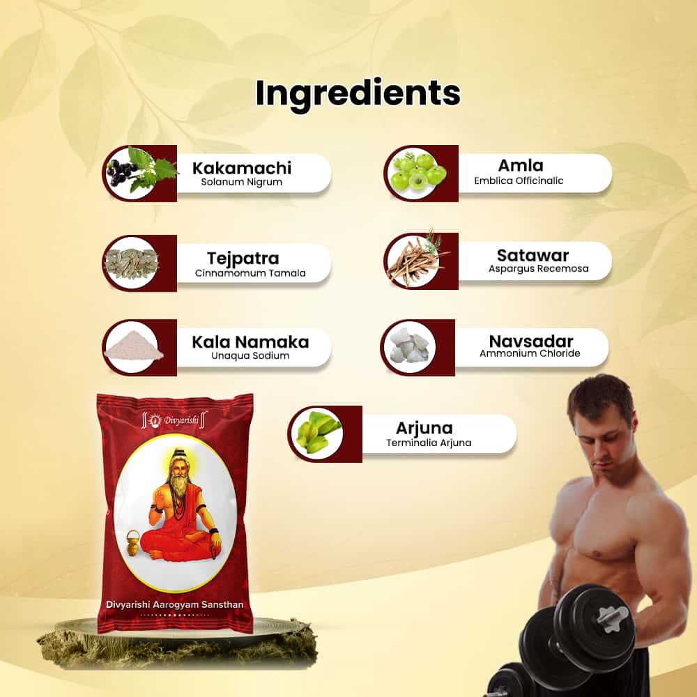 Divyarishi Taakat Vati - Ayurvedic Tablets for Fast Weight & Muscle Gain and to Improve Digestion | For Underweight Men & Women