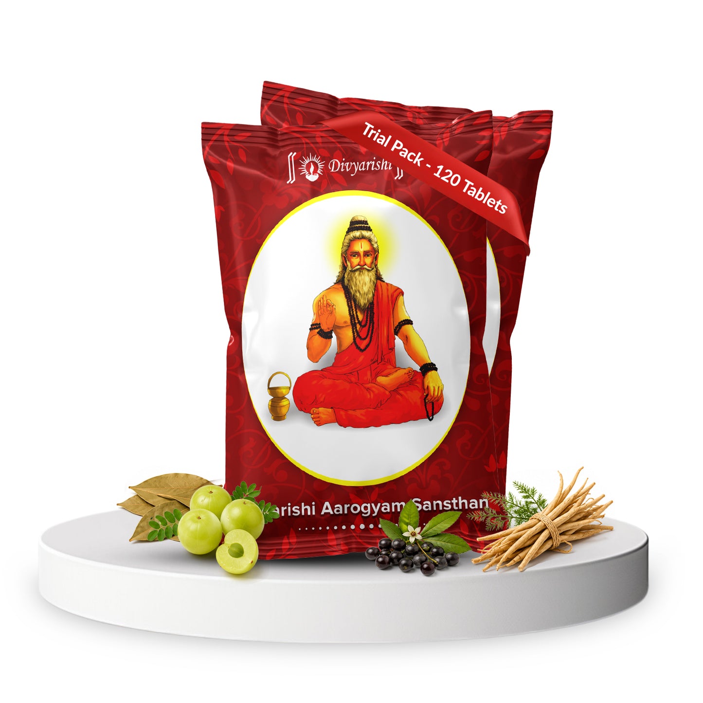 Divyarishi Taakat Vati - Ayurvedic Tablets for Fast Weight & Muscle Gain and to Improve Digestion | For Underweight Men & Women