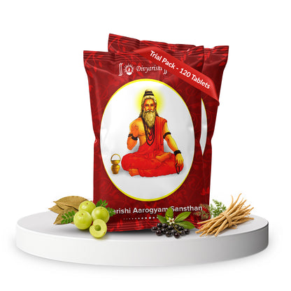Divyarishi Taakat Vati - Ayurvedic Tablets for Fast Weight & Muscle Gain and to Improve Digestion | For Underweight Men & Women